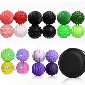 Magnetic Balls Fidget Toy Adults - 4pcs Spiky Sensory Attraction Balls with Silicone Shell for To Hands Anxious Mind, Office Desk Fidget Balls for Anxiety Relief, Stress Relief Fidgeting, Stress Relieving Accessory