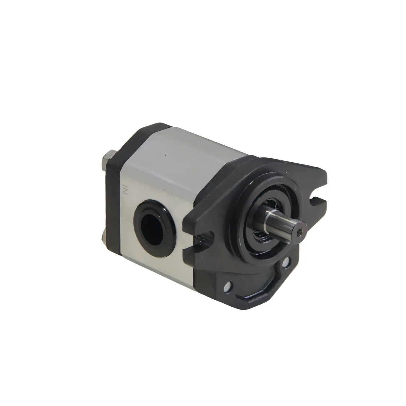 Cast Iron Hydraulic Gear Pump - 1/2” Key Shaft, SAE AA Flange Mount, 4GPM Flow Rate, CW Rotation, 3/4-16UNF Thread, Compact Reliable for High-Speed Engines & Oil Viscous Fluids, Ideal for High-Speed Users, Reliability