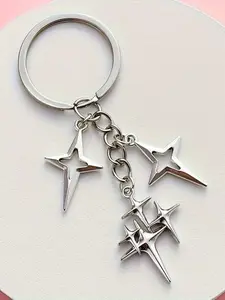 Star Design Keychain, Fashionable Alloy Keychain for Women & Men, Trendy All-match & Exquisite Keychain for Birthday Gift, Keychain for Bags