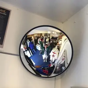 Fisheye Convex Mirror, Round Wall Mirror for Modern Home Decor, Wide Angle Selfie, Industrial Aesthetic Accent, Wall Mounted Mirror