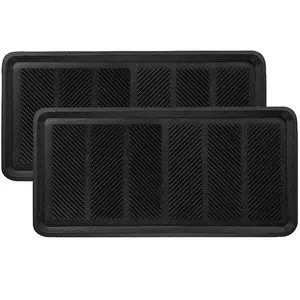 SafetyCare Rubber Shoe & Boot Tray - Multi-Purpose - 80 cm x 40 cm - 2 Mats