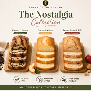 The Nostalgia Collection | Gluten-Free, No Sugar Added Pound Cake - 10 servings