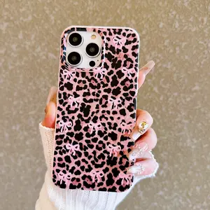 Fashion Bow Pattern Phone Case, Cute Phone Protective Cover, Shockproof Phone Cover, Phone Accessory Compatible with Smartphone iPhone 11 12 13 14 15 16 Pro Max Casing