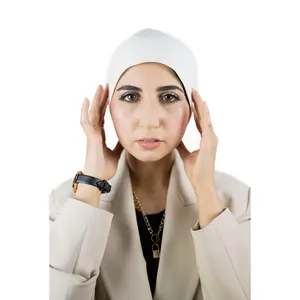 Satin Lined Under Cap - Off White