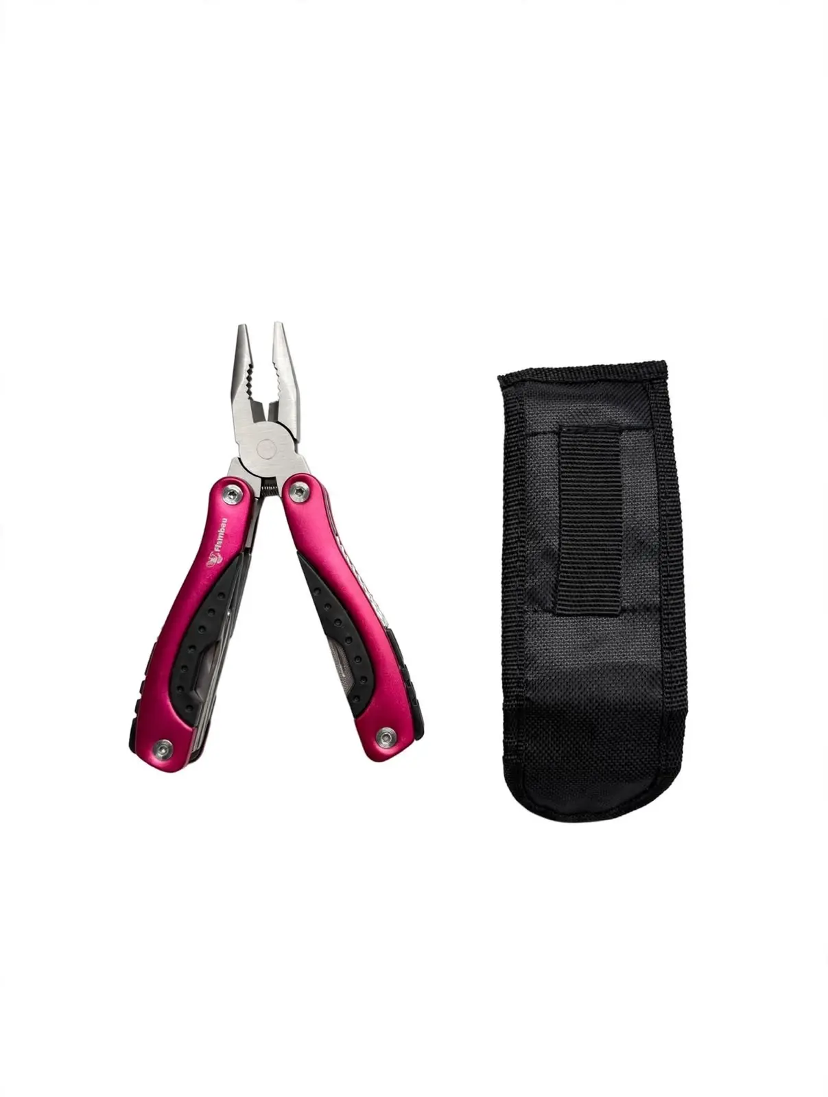 HUMBEE KN19 PM-531R Version 2 Stainless Steel Multitool, 9-1 Functions Multiple Tools (Red) 840897102230