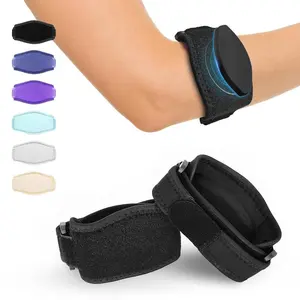 Tennis Elbow Brace 1pcs for Tendonitis, Elbow Pain Relief, for Tennis & Golfer's, Offer Support and Comfort for Eblow, One Size Fit All Elbow, Performance Forearm Band for Men Women, Black Sports Arm Sleeves Wrist Wraps