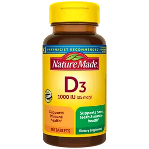 Vitamin D3 1000 IU (25 mcg) Tablets