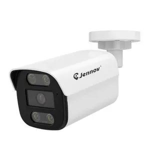 Jennov 4K 8MP POE IP Camera Wired Color Night Vision Audio IP66 For Home Security NVR System With Onvif, Outdoor/Indoor Waterproof Cable Crystal