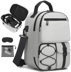 Carrying Case Compatible with Meta Quest 3S/Quest 3/Oculus Quest 2/Vision Pro/VR Elite Strap Headset and Controller Accessories, Travel Storage Bag for gaming, Suitable for Home Storage, Gray