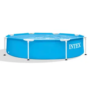 Intex 8-ft x 8-ft x 20-in Metal frame Round Above-Ground Pool