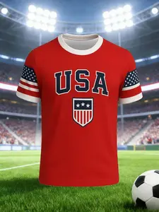 American football team-specific jerseys with numbers, American flag-themed fan shirts, Patriotic fan shirts, personalized football supporter men's and women's all-purpose game-day tops and jersey gift sets