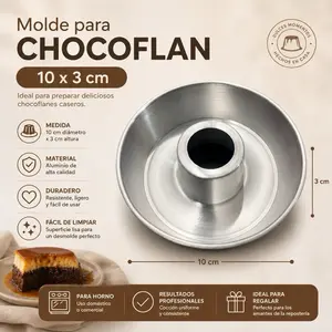 Molde aluminio para chocoflan