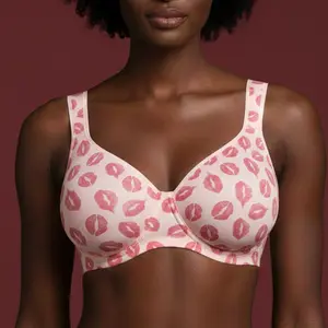 HSIA Women's Joan Soft T-Shirt Bra - Supportive, Seamless, Full Coverage, Unlined, Unpadded, Wired, Plus Size Lady Minimizer Bra for Women, Daily Wear