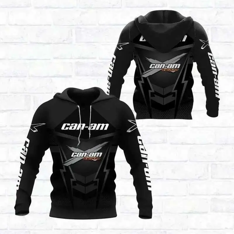 Brp Can-Am 3D Print Newest Off-Road Racing Car Unique Men Women Cozy Harajuku Casual Streetwear Hoodies Zip Sweatshirt Style - 2