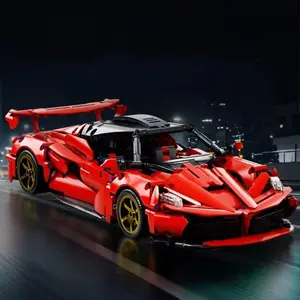 RC 911 Limited Edition  1:14 Supercar Block Kit | 1000+ PCS • Dual Motors • LED Lights • 2.4GHz Remote • Display Case Perfect Holiday Gift