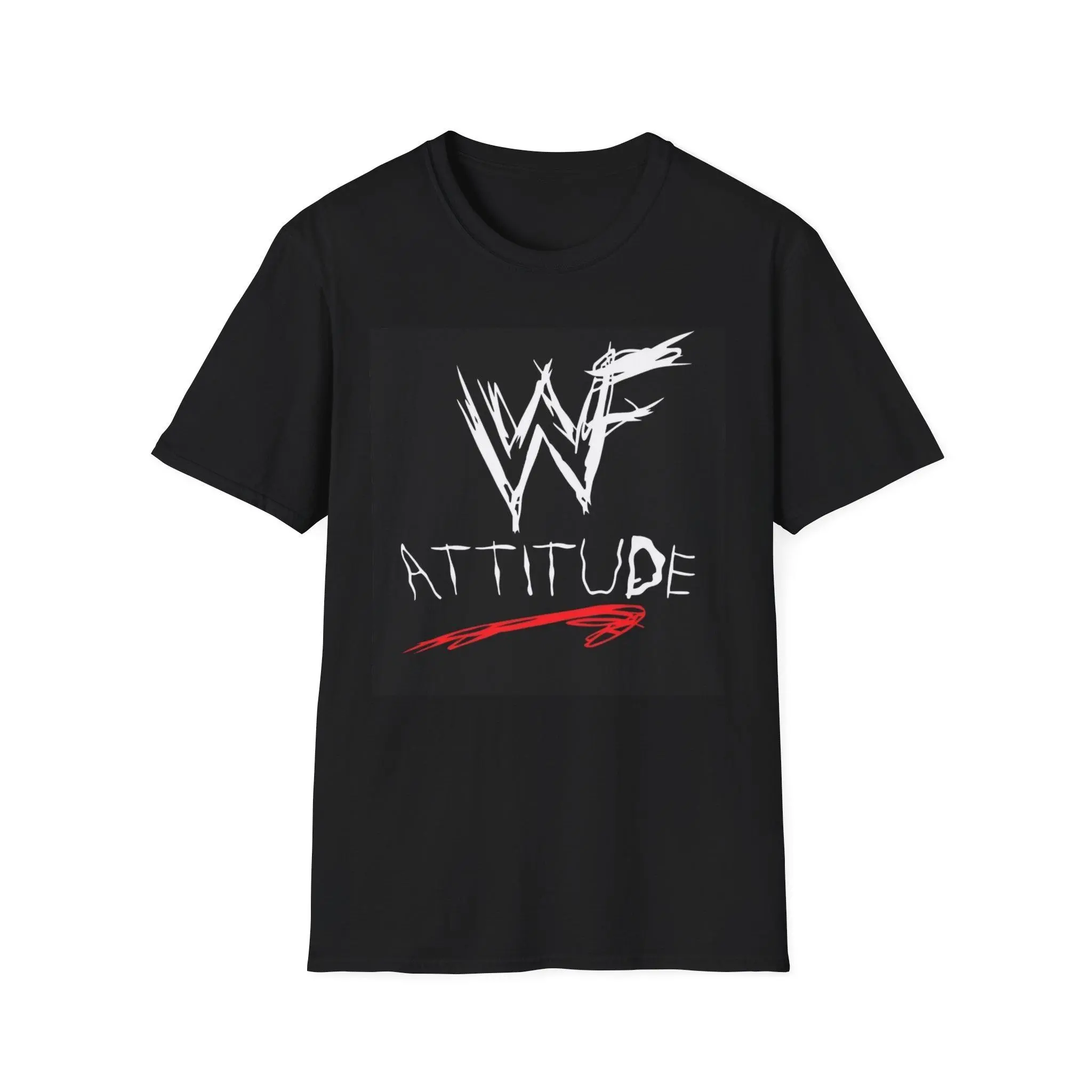 Men's Short-Sleeve Round Neck Casual Menswear Tops - WWF Attitude Era 90s Retro Wrestling Tee, Vintage Stone Cold Steve Austin/The Rock/DX Design, Wrestling Fan Gift, Shortsleeve