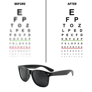 Pinhole Vision Correction Glasses for Men and Women - Clear Vision Guaranteed Modern Bifocals Eyeglass