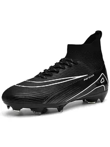 Unisex Football Shoes, Durable Sports Cleats, All-Season Athletic Footwear, Ag Nails, Suitable for Adults, Students, Teens, Lawn Training, Games