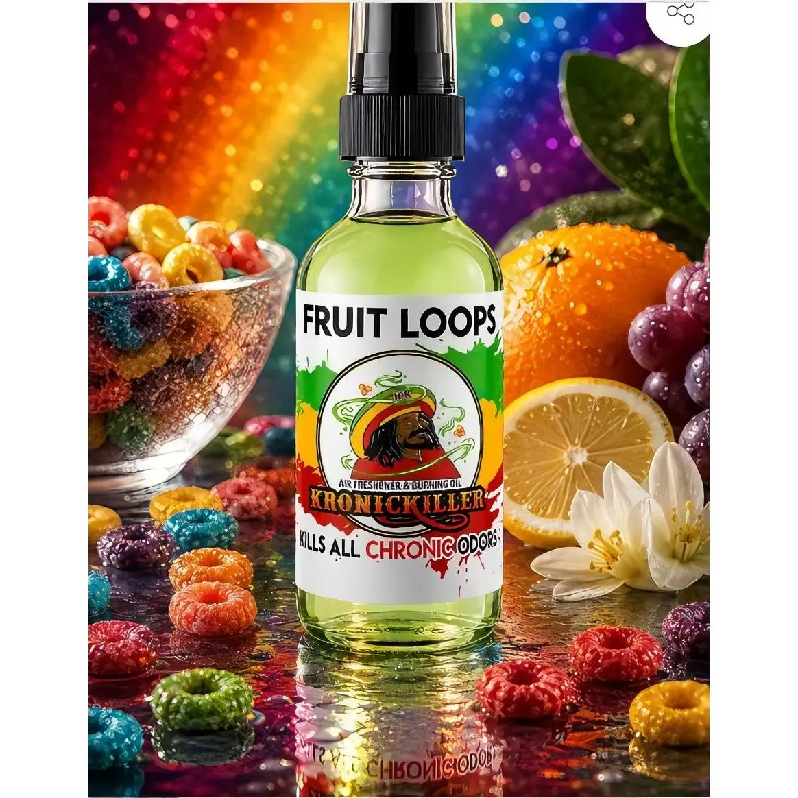 Kronickiller Fruit Loops Smoking Spray and Deodorizer - Freshens Air and Eliminates Odors