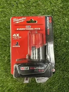 2-PACK MILWAUKEE 48-112460 M12 REDLITHIUM XC6.0 Battery
