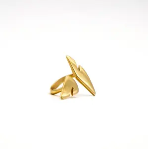 Women's Simple Flame Statement Ring - Zaria Fashion Costume Jewelry Accessory, Female