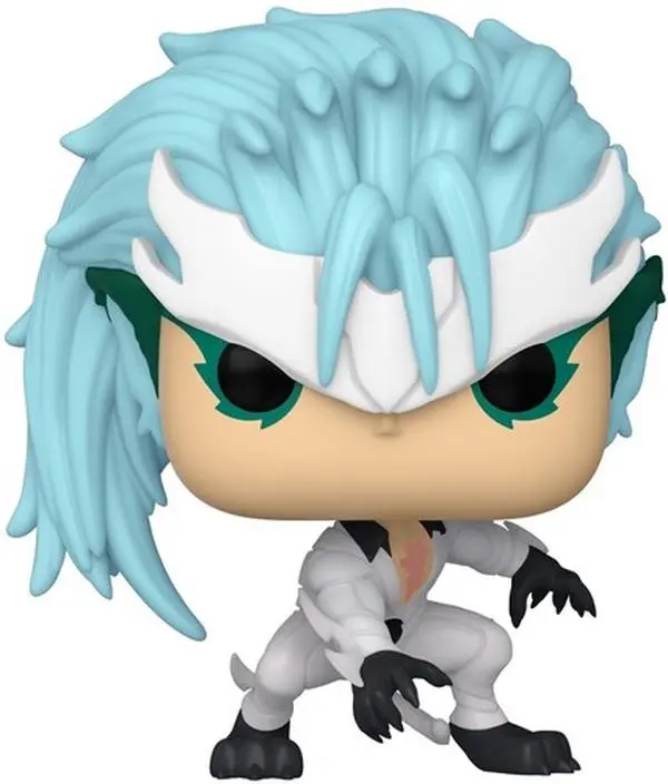 Funko POP! Anime: Bleach - Grimmjow Jeagerjaque (Styles May Vary, Glow-in-the-Dark) Anime Collectible Figure, Vinyl Material Bleach TV Char. Display Statue (Approx. 4" Tall), 1 In 6 Chance Glow-In-The-Dark Chase, Choking Hazard Small Parts