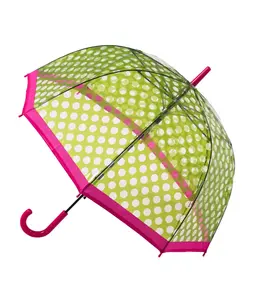 Green Polka Dot Dome Umbrella