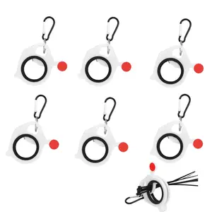 [Hand Tools Kits] Pack of 6 Luminous Zip Tie Organizer Set,Light Plastic Cable Tie Holder for Efficient Cable Management,Reusable Zip Ties Holder for Easy and Neat Organization