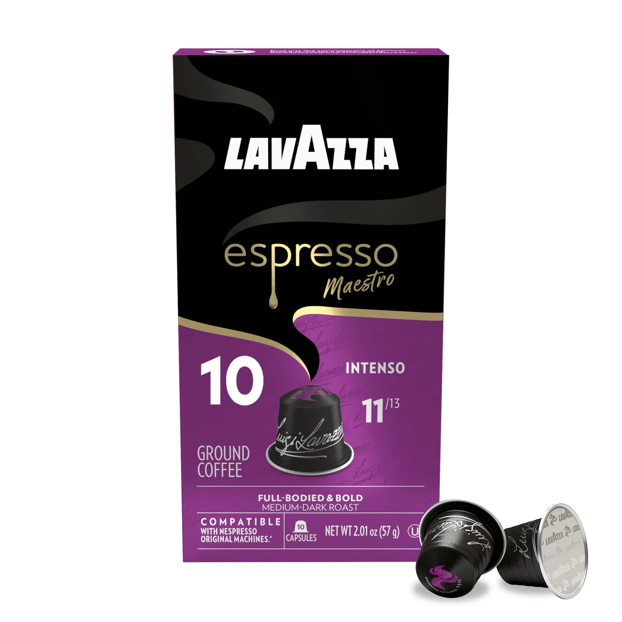 Lavazza Espresso Maestro Intenso Aluminum Compatible Capsules Lavazza Espresso Maestro Intenso Aluminum Compatible Capsules