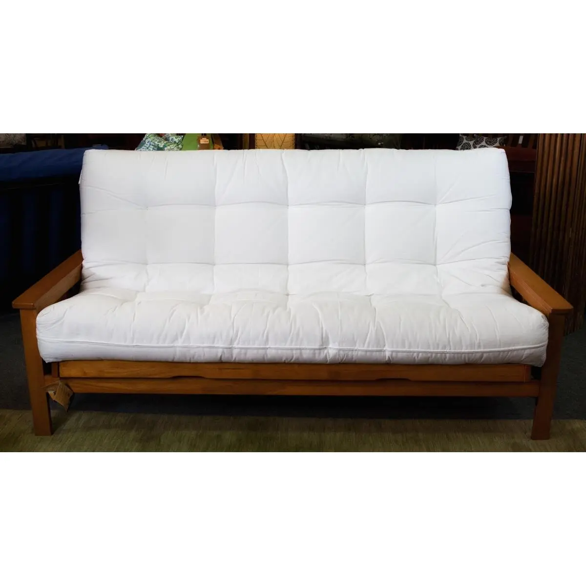 Naturally Sleeping  Queen Size Deluxe with Wool Futon Mattress - Mattress Only