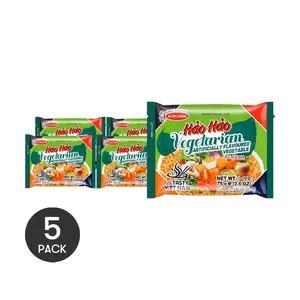 Acecook Vietnam Vegetarian Pho Noodles - Instant Rice Noodle Soup, 75g Bags (5 Servings Value Pack)