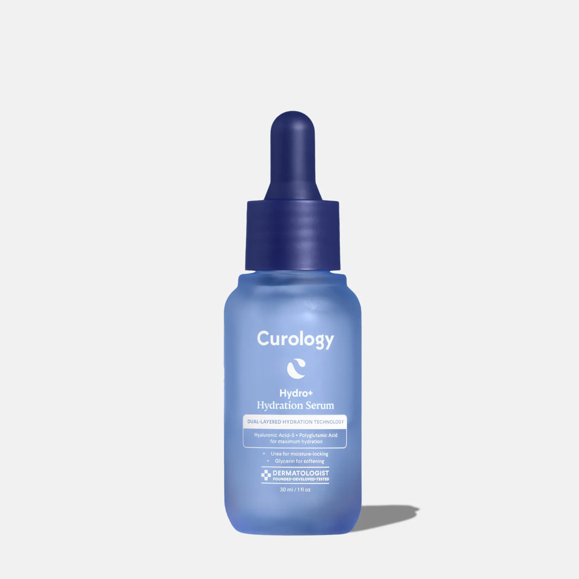 Curology Hydro+ Hydration Serum | Hyaluronic Acid + Polyglutamic Acid Serum | Plumping Serum for Dry and Dehydrated Skin Gentle Skin Repair Gentle Dropper