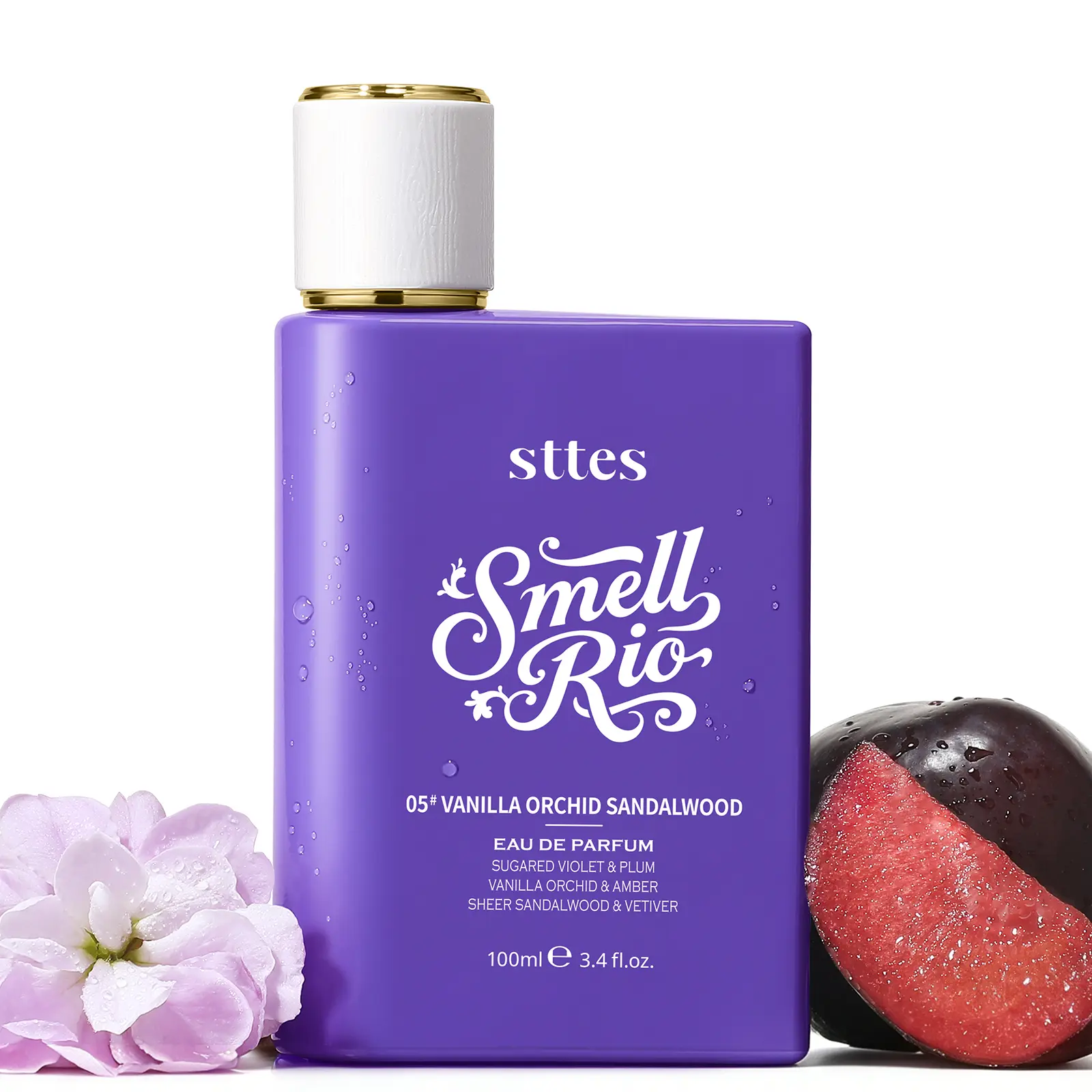 New!Sttes Perfume 05#（VANILLA ORCHID SANDALWOOD） - Eau De Perfume 100ml (3.4fl Oz)  Woody food tune (Vanilla+Orchid+Sandalwood)