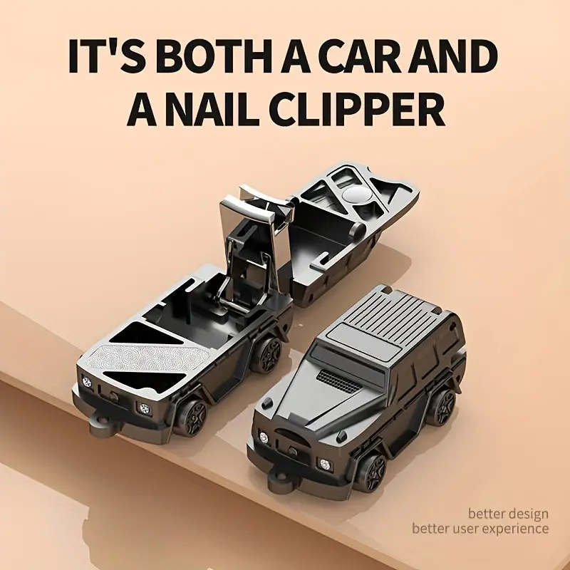New Off-Road Mini Nail Clipper Tools, Portable Foldable Nail Trimmer, Single Pack, Compact Flip-Top Nail Clippers, Easy to Carry