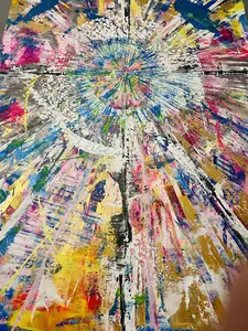 'I Rise'  Acrylic Painting on 36x48" Canvas by YaYa Studios  Poster Decor Artwork Decoration Artistic Wall Print