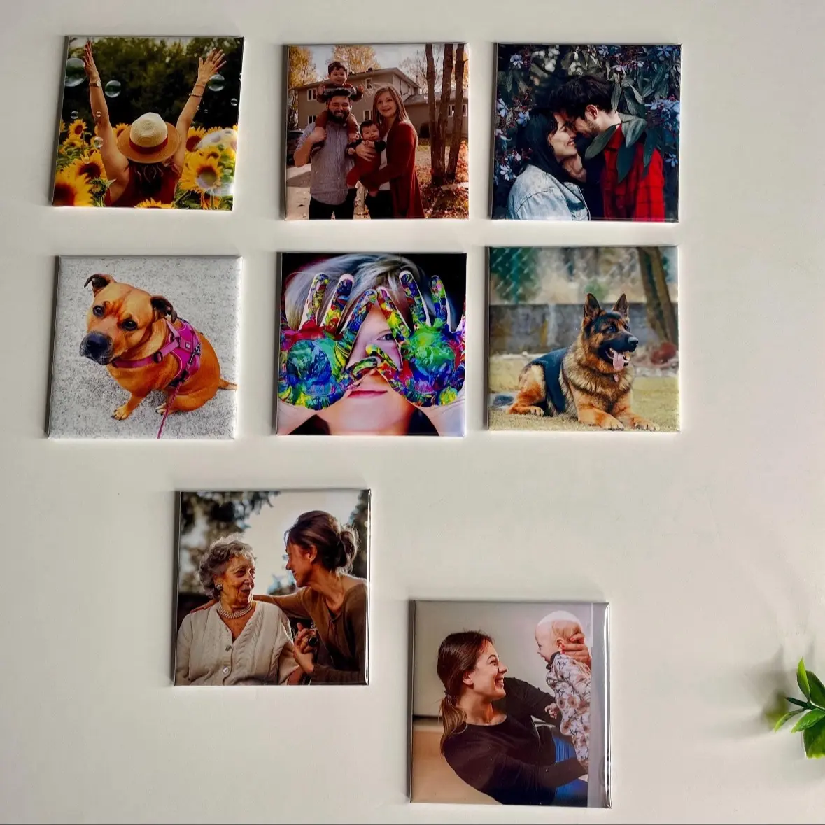 Custom Fridge Magnets Set of 6 - Personalised Photo Magnets - Wedding Favours and Anniversary Gift - Decor