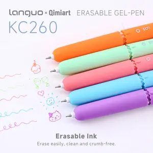 45 Colors Erasable Gel Pens Set, 1 Box of 9 (5 Color Options), Smooth Stainless Steel Nib, Easy Erase Ink, Portable Design, Aesthetic Pens