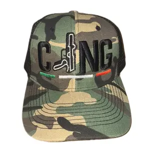 Camo Trucker Baseball Hat - CJNG Curved Brim Snapback for Daily Wear