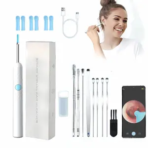 Wireless Wifi Visual Ear Cleaner, 1 Box 1080p Hd Camera Lens Ear Wax Removal Tool, Rechargeable Ear Cleaning Tool, Earwax Removal Products, Ear Wax Removal Tool, Wireless Earwax Remover