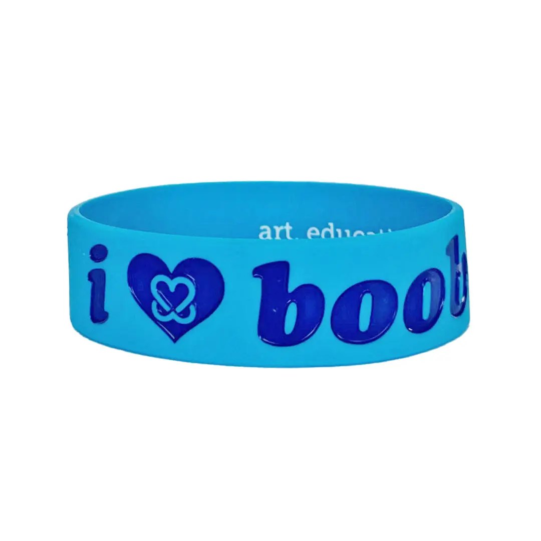 i love boobies!  Classic Bracelet - Blue Jean Dream (Light Blue / Dark Blue)