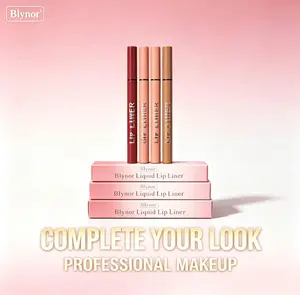 Blynor Colored Liquid Lipliner Cosmetic - Body-Safe, Gluten-Free, Long-Lasting, Smudge-Proof, Transfer-Proof Marker Format Lipliner Pen with Pen-Shaped Tip for Beauty & Personal Care Makeup