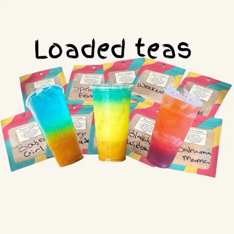 Single Custom Loaded Tea On The Go Packets 15 calories 0 Sugar No Energy Crash No MLM
