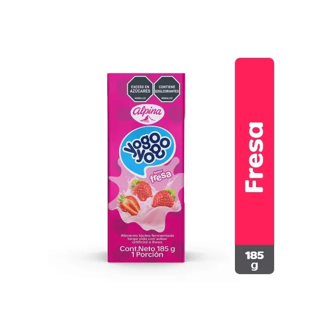 Alpina Yogo Yogo - Strawberry Flavored Yogurt Drink 6.53oz