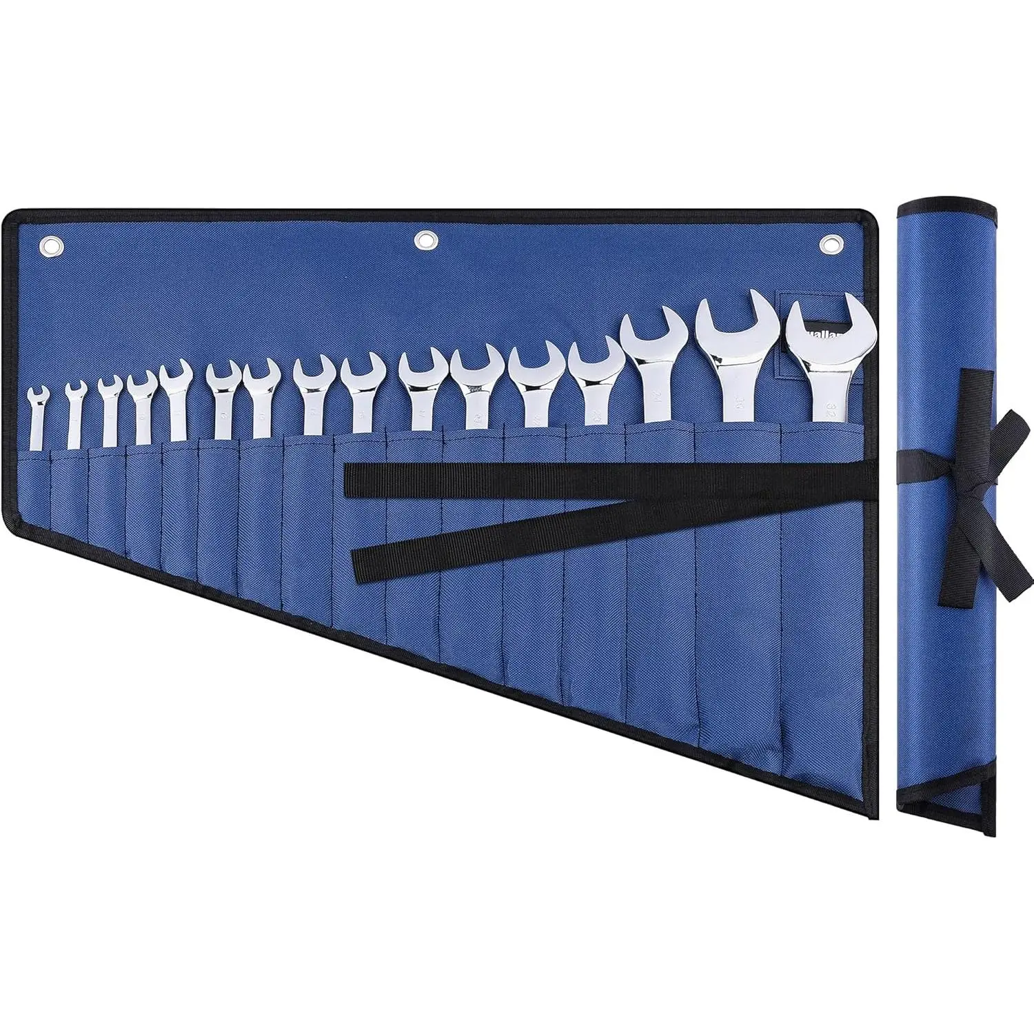 16 Pockets Wrench Roll Organizer, Wrench Pouch Roll Up with Water Proof Oxford Cloth, ool Roll Bag for Wrenches Organization