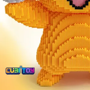 CubiBRICK Animation Series Large Pika (14,000 PCS) 3D Micro Building Block Model CubiBRICK Animation Series Large Pika (14,000 PCS) 3D Micro Building Block Model