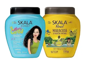 SKALA Hair Care Set: Expert Mais Cachos 2-in-1 + Brasil Passion Fruit & Pataua Oil - Each Bottle 1000g