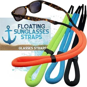 Floating Sunglasses Strap, 4pcs Adjustable Floating Sunglasses Holder, Sports Eyewear Retainer Strap for Boating, Kayaking, Fishing, Paddle Boarding, Glasses Grips