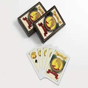 40-Sheet Spanish Playing Cards – Plastic 1/2 Decks with Boxes, Perfect for Puerto Rico & Mexican Games