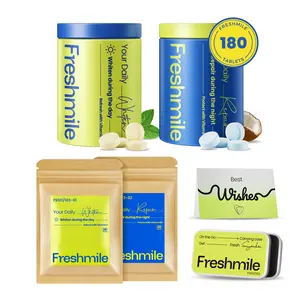 Freshmile Toothpaste Tablets kit – Natural Teeth Repair with Nano-Hydroxyapatite (NHA), Xylitol for Fresh Breath, Fluoride-Free, Protects Sensitive Teeth & Gums (120 Count)