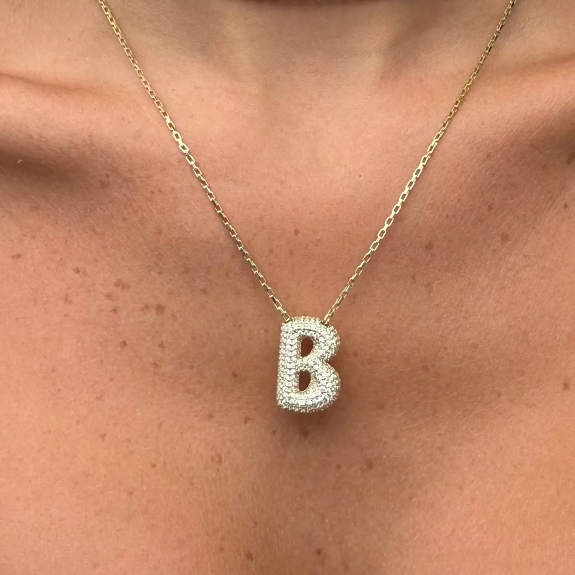 EVRY JEWELS Gold or Silver Plated Women's Hypoallergenic Adore Me Necklace
